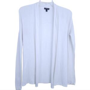 Express Lightweight Cardigan Medium White Sweater Casual, Cashmere Blend